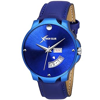 RC-5028 Blue Movado Day and Date Series Watch for Men and Boys
