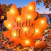 VIHOSE Fall Maple Leaf Inflatable 5.25ft LED Thanksgiving Yard Decor | Built-in LED Lights, Maple Leaf Design, Harvest Decor, Weather Resistant, Yard Lawn Garden Porch, Thanksgiving, Autumn Party