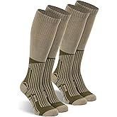 M-Tac Crew Knee High Tactical Socks 2 Pack - Military Lightweight Coolmax Moisture Wicking Army Combat Socks