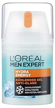 L'Oreal Men Expert Hydra Energy Anti-Glanz Feuchtigkeitspflege, für Männer, mit Matteffekt und kühlender Wirkung, ohne fetten