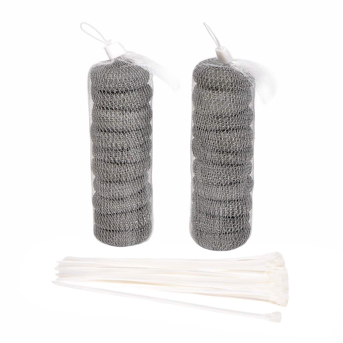 20Pcs Washing Machine Lint Traps Laundry Mesh Washer drain hose lint trap with 20 Pieces Cable Ties