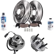Max Advanced Brakes Front Kit For Ford Explorer Sport Trac & Mercury Mountaineer | Drilled & Slotted Rotors With Ceramic Pads