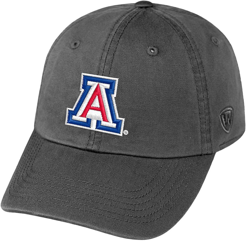 Elite Fan Shop Arizona Wildcats Hat Icon Charcoal - Adjustable - Gray : Clothing