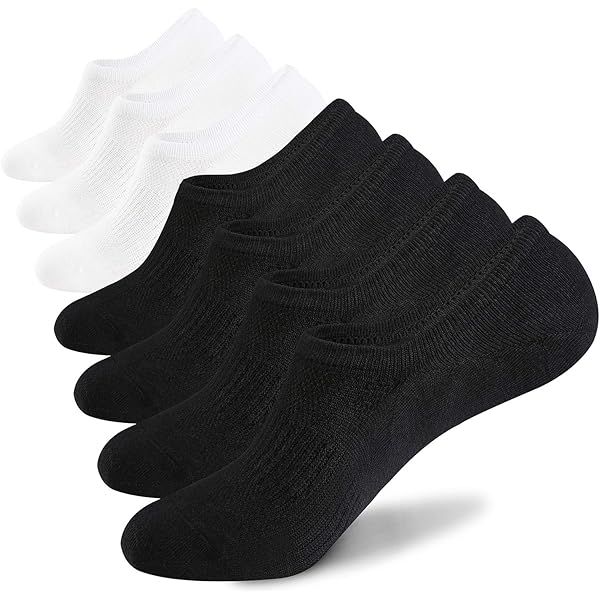 Calcetines Unisex De Algodón Orgánico - Pack 5 Pares, Color Negro, Para Deporte, Oficina Y Diario