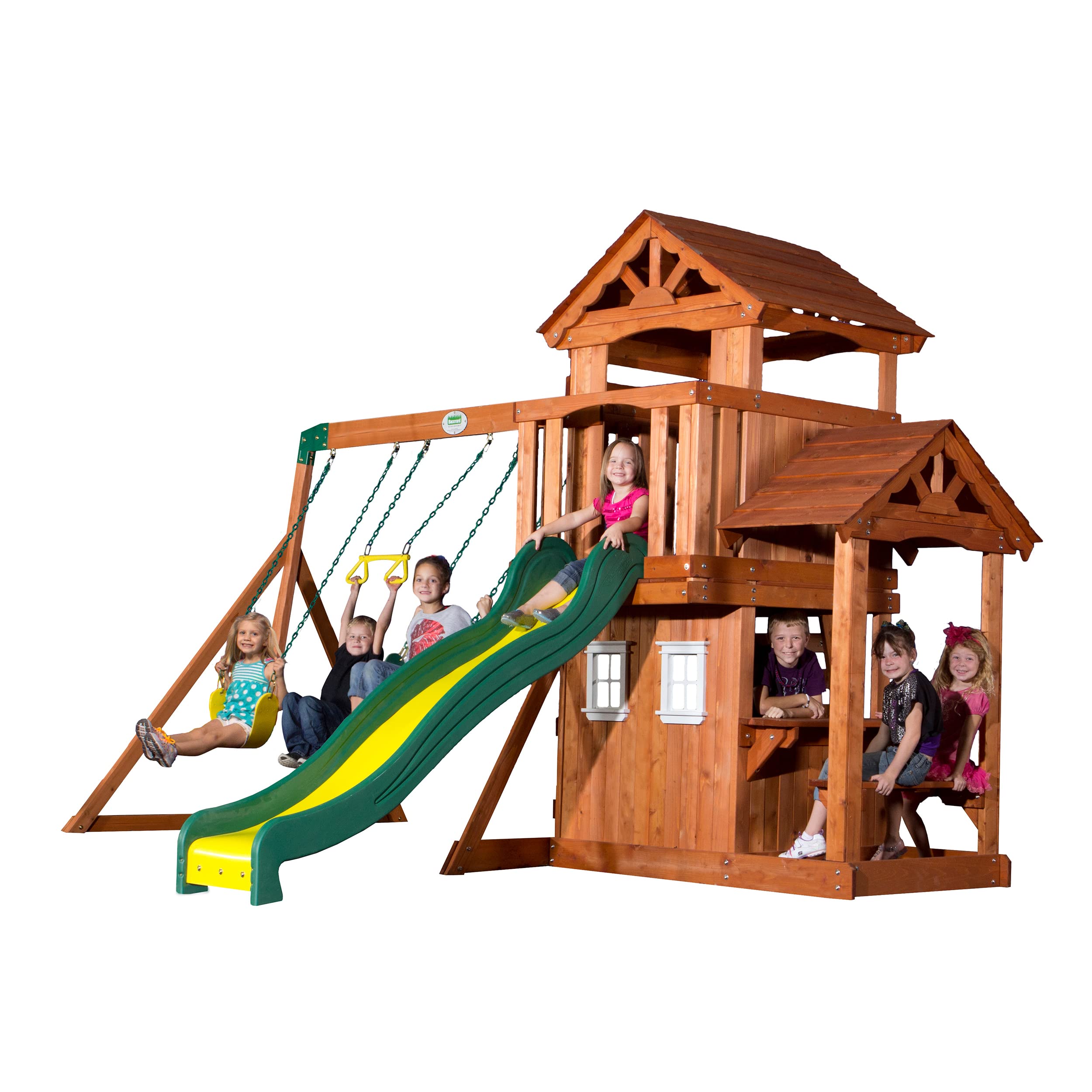 Photo 1 of Backyard Discovery Tanglewood All Cedar Wood Playset Swing Set

