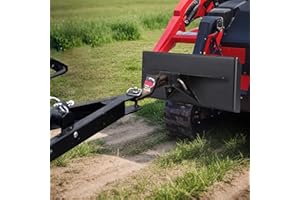1/4" Thick Mini Skid Steer Receiver Hitch Mount Plate, 2" Receiver Hitch for Light Towing, Compatible with Toro Dingo Quick T