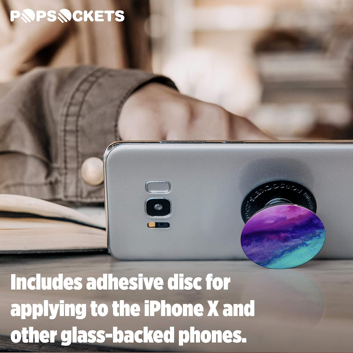 PopGrip PopSockets - Supporto Espandibile Per Smartphone, Design Ribelle Insegna, Silicone