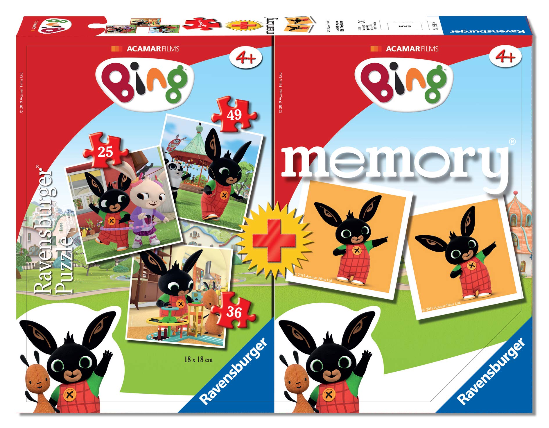 Ravensburger 20518 Bing Multipack Memory with 3 Puzzles