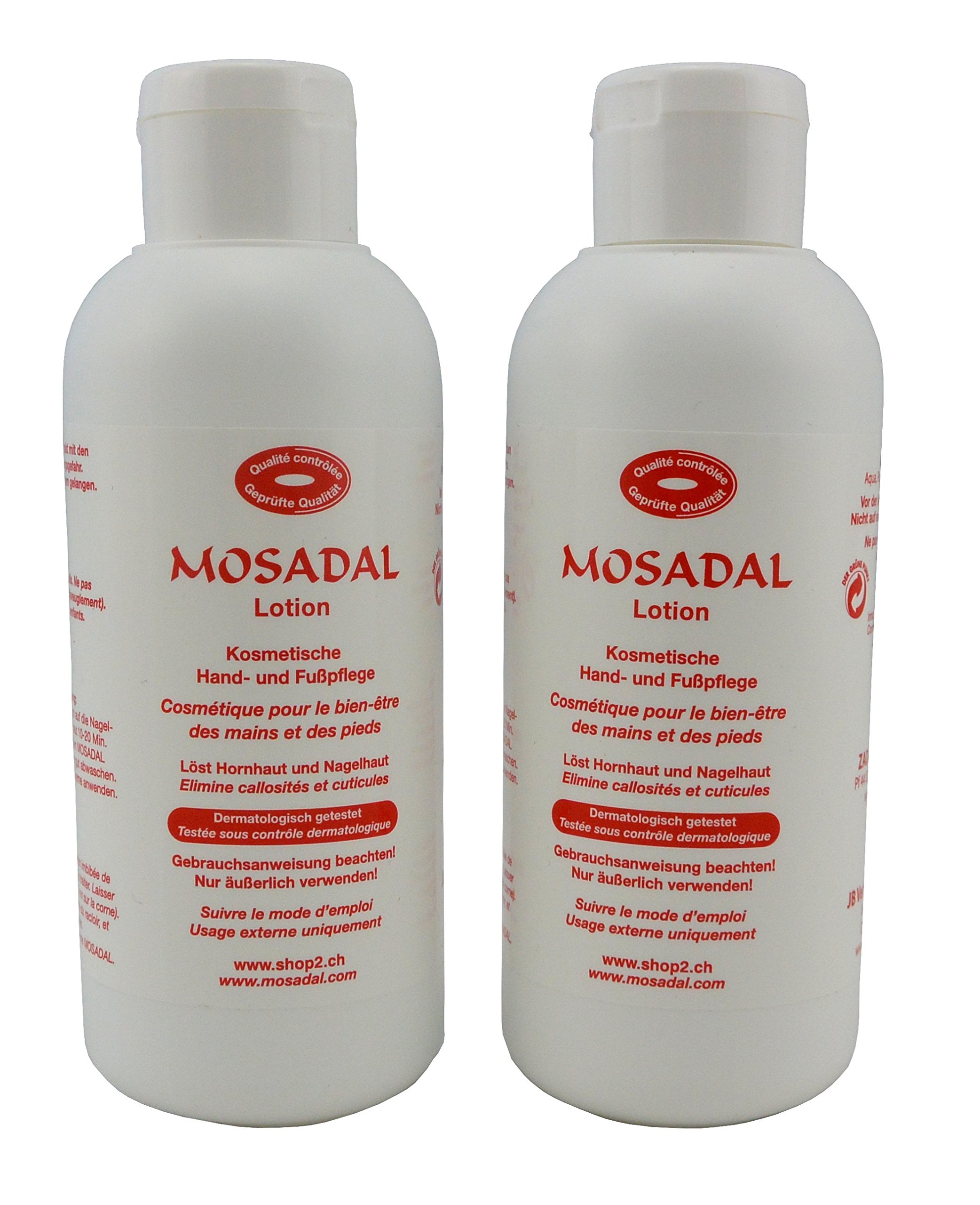 mosadal Lotion 500ml - Natural Cosmetic PEG AND SCENT FREE , Removes Callus and Cuticles, Cosmetic Hand and Foot Care