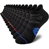Comfoex Boys Socks Ankle Athletic Cotton Sports Socks With Cushioned Sole Big Little Kids 6-8 8-10 Years Old 6 Pairs