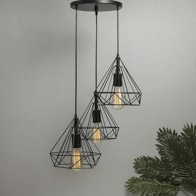 Homesake Diamond Cluster Pendant Light Hanging Ceiling Decorative Chandelier Roof