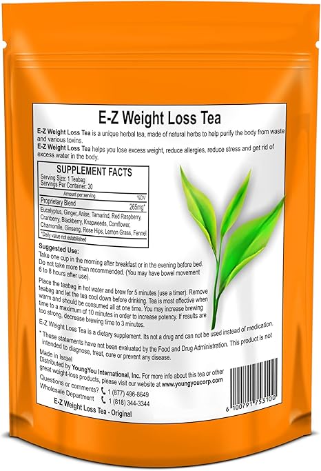 Amazon Com E Z Weight Loss Detox Tea Belly Fat Appetite Control Body Cleanse Colon Detox Weight Loss Health Personal Care