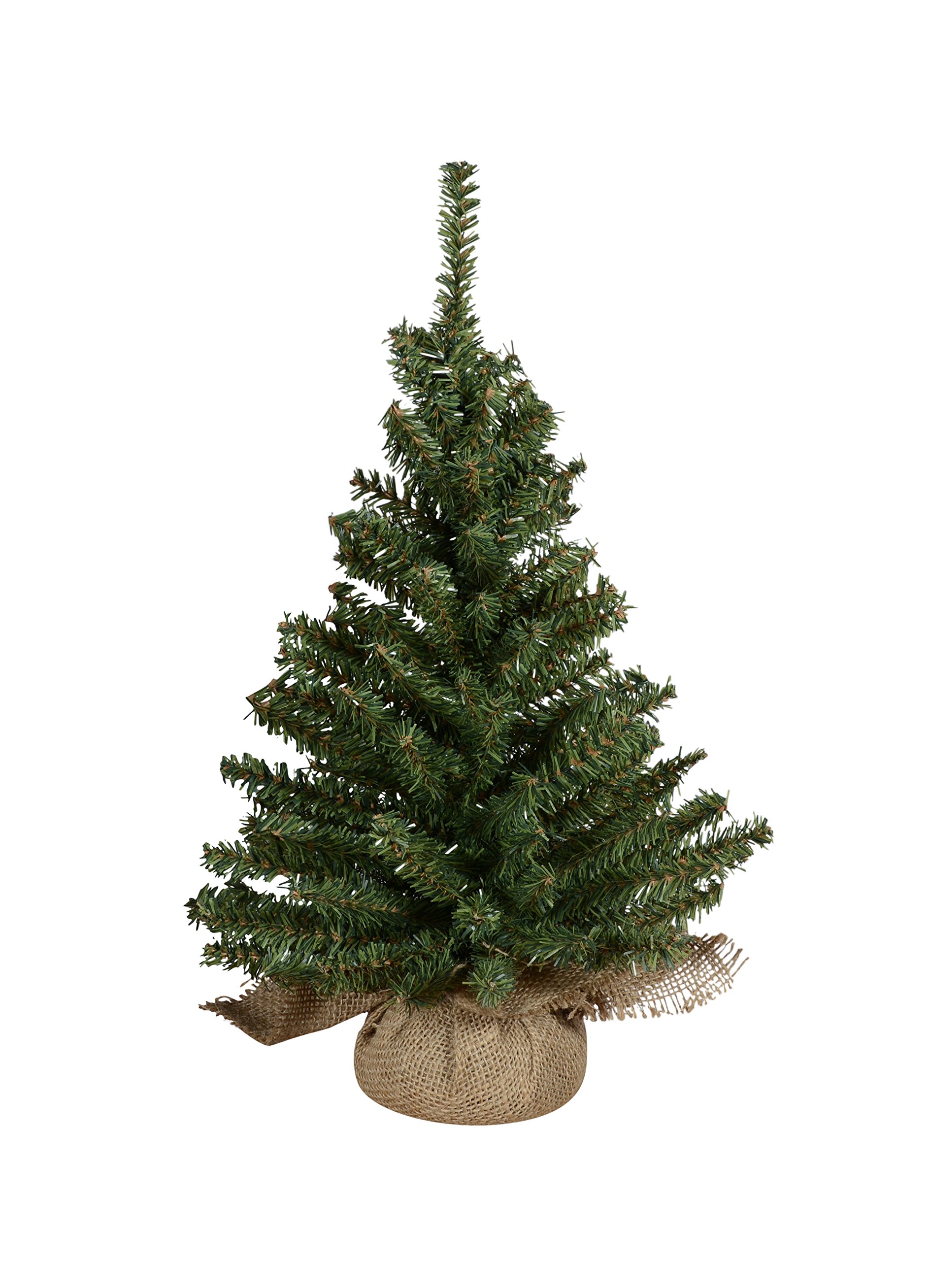 Photo 1 of ***DAMAGED - SEE NOTES/PICTURES***16" Christmas Tabletop Tree in Burlap Base