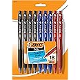 BIC BU3 Grip Retractable Ball Pen, Medium Point (1.0mm), Black, Comfortable Grip for Smooth Writing, 18-Count