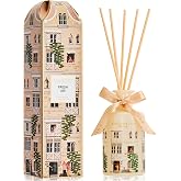 COCORR&Iacute;NA Reed Diffuser - Fresh Air 6.76 fl oz Reed Diffuser with 8 Sticks Home Fragrance Bathroom Shelf Decor (Festive House Collection)