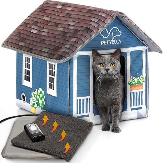 heated cat shelter amazon