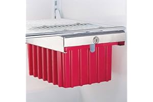 CEILBLUE Refrigerator Medical Lock Box OD: 8.5"W x 11.75"D x 5"H ID: 6.4"W x 9.2"D x 3.4"H