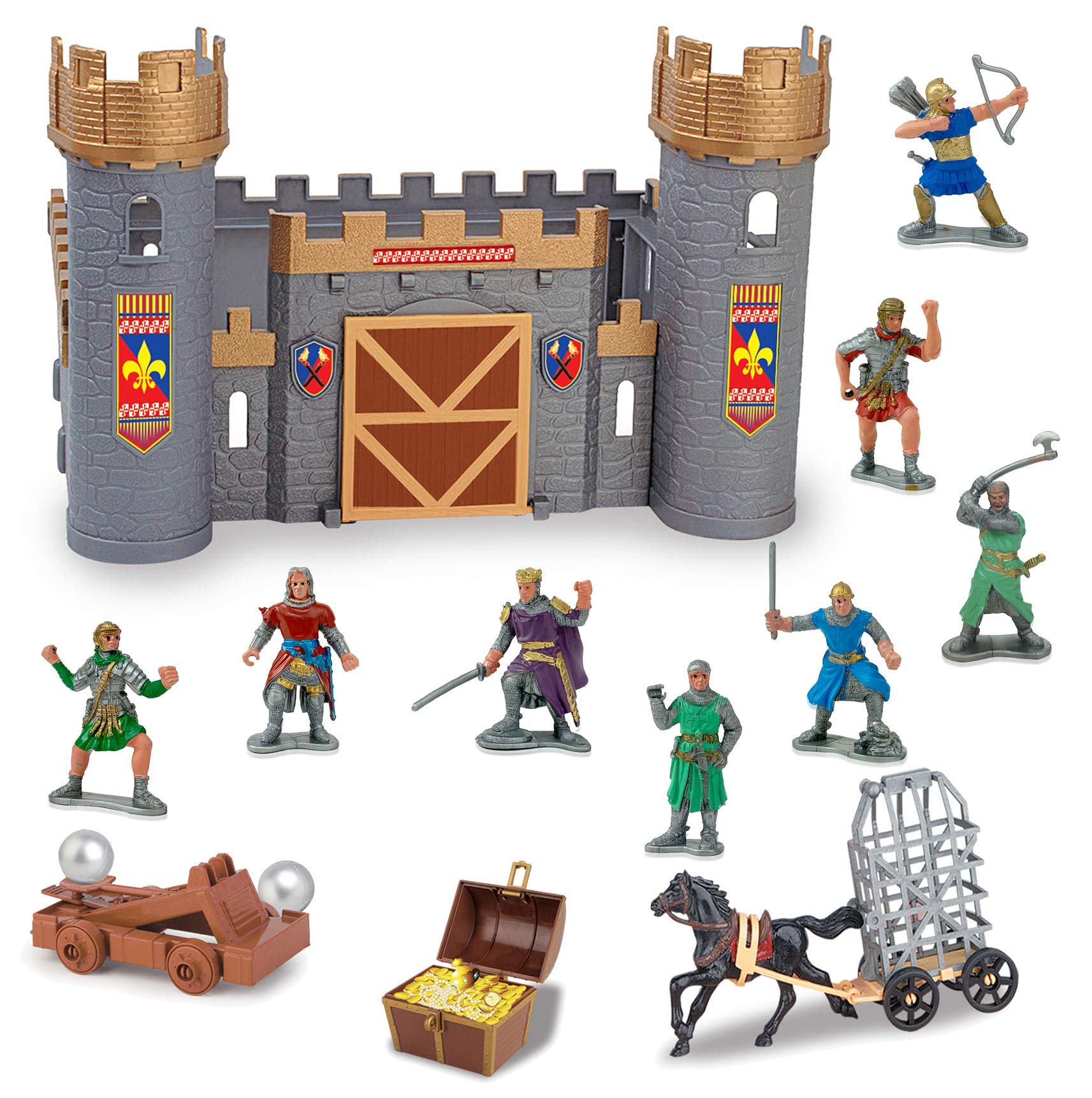 Liberty Imports Medieval Castle Knights Action Figure Toy Army Playset