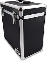 Gorilla DJ LP50 12 Inch Vinyl Record Storage Box Case Black with Free Cleaning view 8