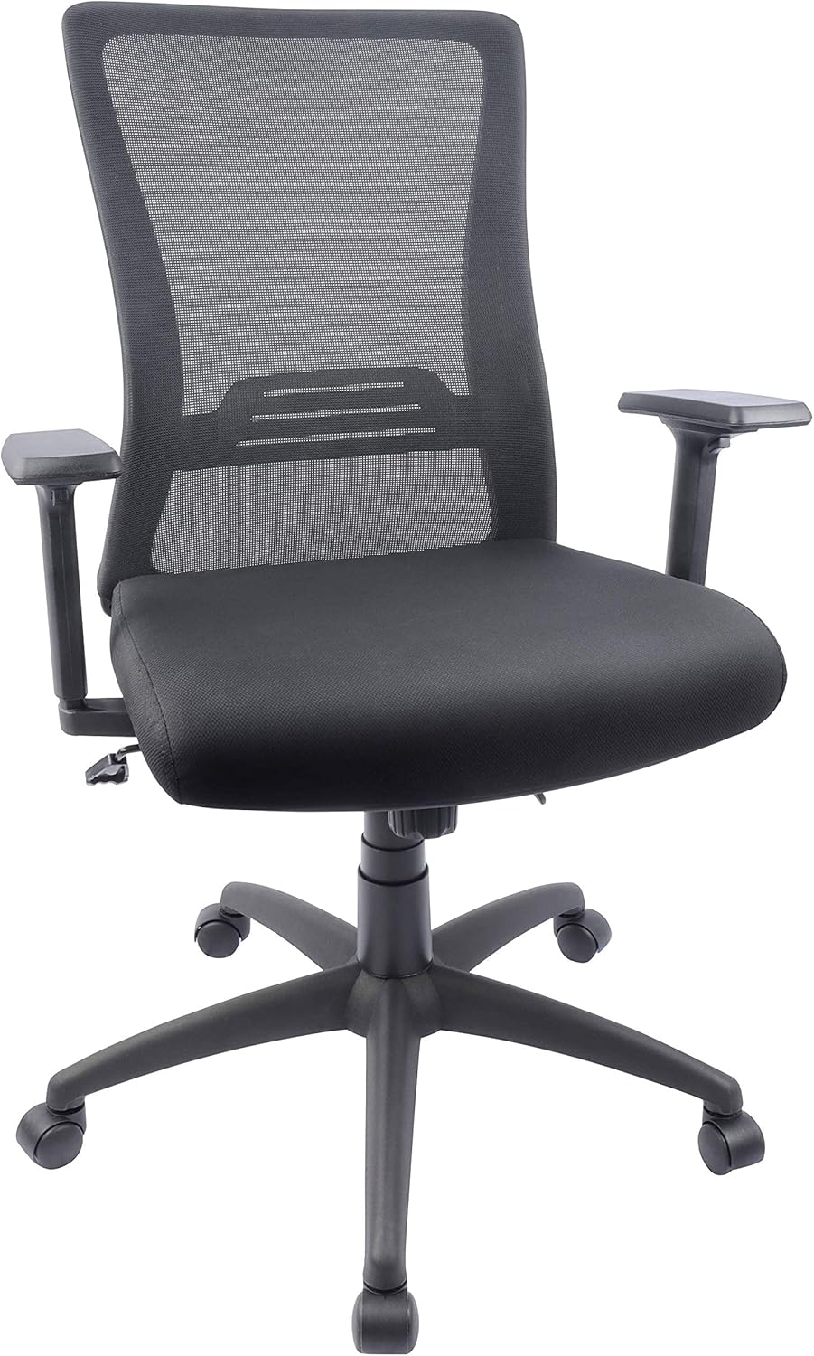 High-Back Ergonomic Office Chair Mesh Computer Desk Chair with Adjustable Arms, Seat Height and Lumbar Support (Black): Kitchen & Dining