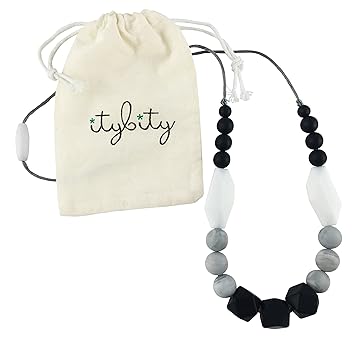 silicone baby teething necklace