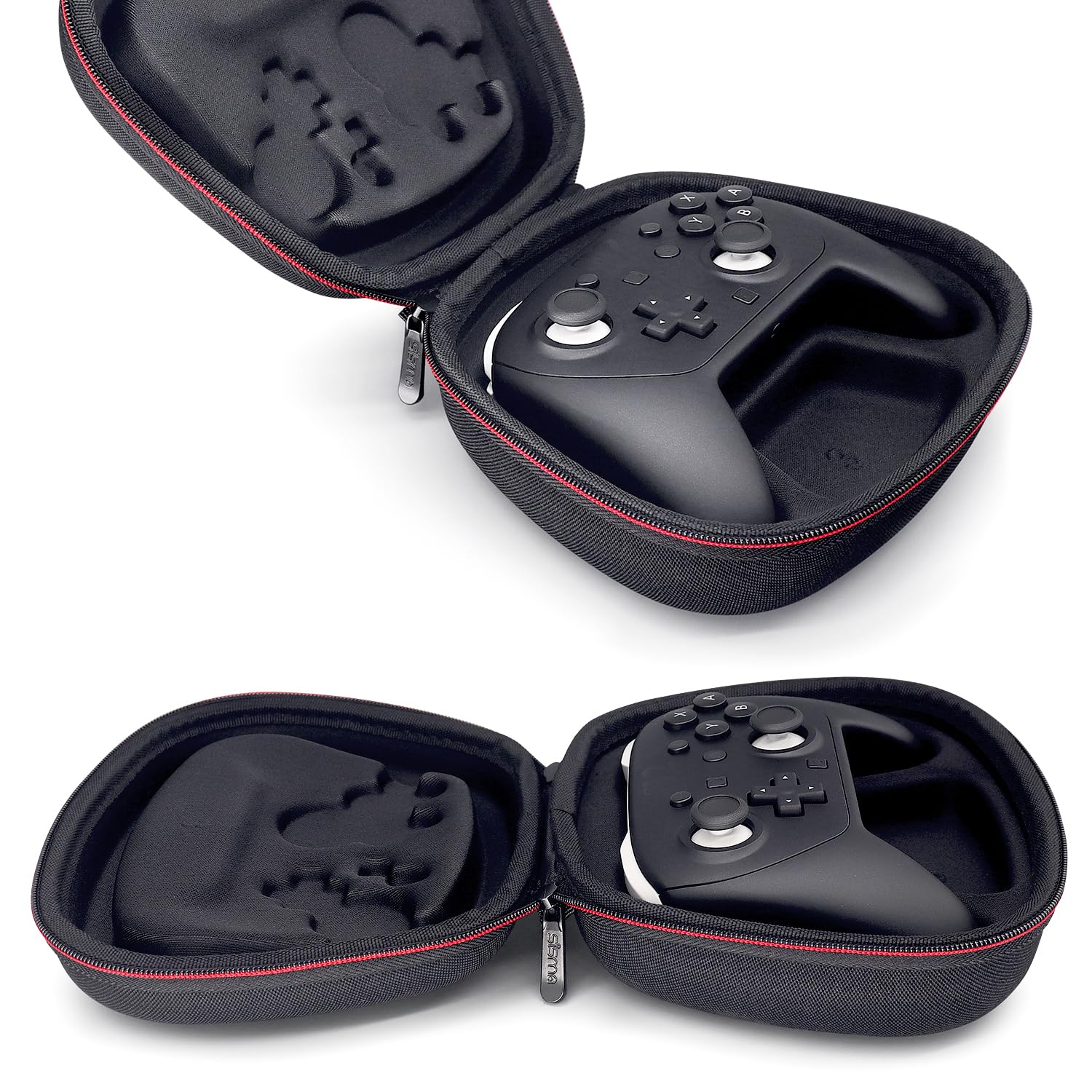 sisma Carrying Case Compatible with Nintendo Switch 2 Pro Controller, Hard Shell Original Switch Controller Protection Portable Travel Protective Case, Black