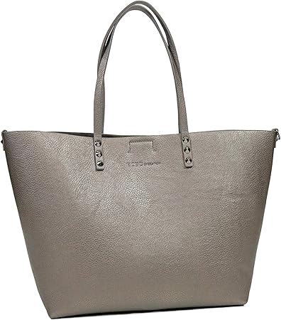 pewter tote bag
