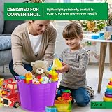 Neat 42L Flexi Tubs 3 Pack Purple Large Buckets with Handles UK Made LDPE view 5