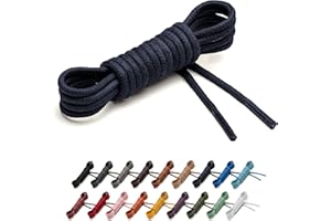 Benchmark Basics Round Waxed Cotton Shoe Laces - 2mm (5/64”) Width - 27”, 30”, 33”, 36” & 39" - Available in 18 Colors