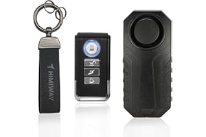 Himiway Bike Alarm Horn with Remote Loud 113dB Anti Theft Bicycle Alarm IP65 Waterproof Wireless Security Vibration Motion Sensor Adjustable Sensitivity for Bike, Motorcycle, Car, Scooter, Trailer