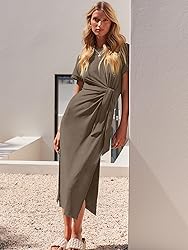 ANRABESS Women's 2025 Summer Maxi Tshirt Dress