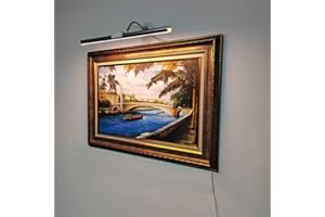 ACNCTOP Picture Light Art Wall Sconces - Dimmable 3200K-6500K 10 Watt USB Power Supply LED Display Lights for Picture Frame Artworking Portrait Gallery Tapestry Wall Art Light
