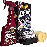 Meguiar's Smooth Surface Clay Kit – Safe and Easy Car Claying for Smooth as Glass Finish – G1016