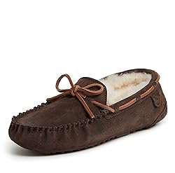 Fireside By Dearfoams Mens Victor Shearling