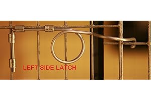 RABBITNIPPLES.COM 10 Pack Stainless Steel Wire Door Cage Latches Left by RNL RabbitNippLes