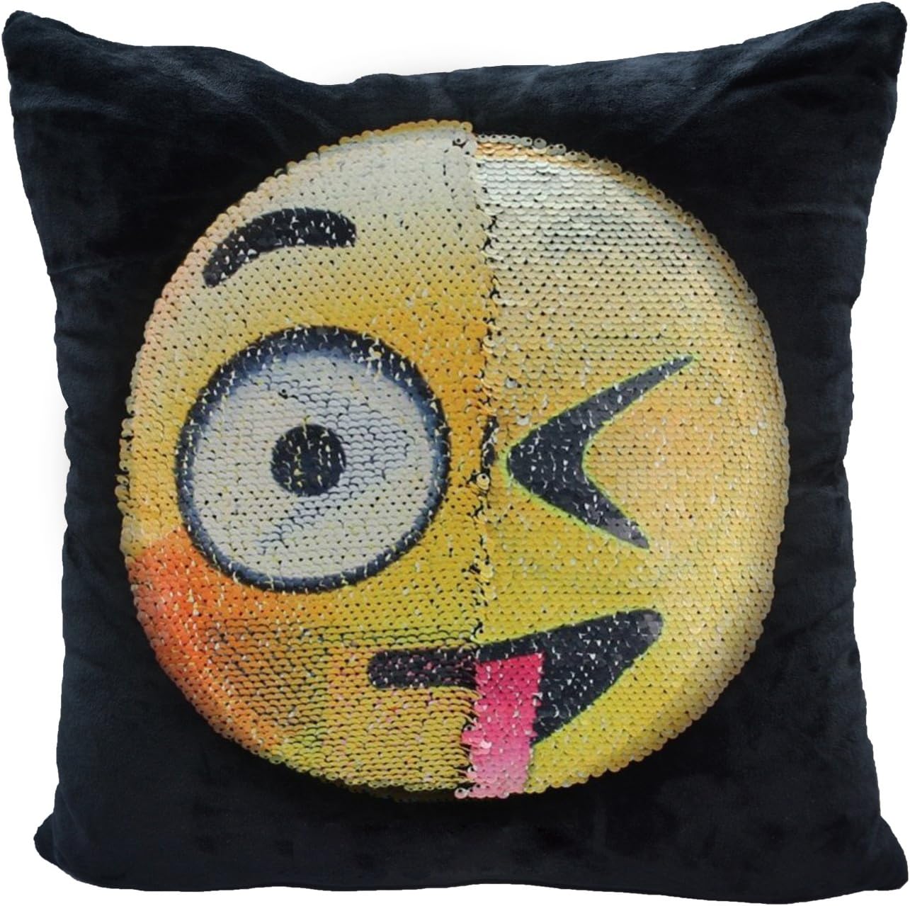 Amazon Com Reversible Sequin Pillow Case Usong Emoji Changeable