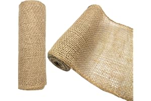 Medoore 2 Rolls Natural Burlap Tree Protector Wraps Plants Tree Trunk Guard Protector Wrap Gardening Tree Trunk Antifreeze Wrap for Keeping Plant Warm and Moisturizing, 7.8" × 9.8'