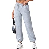 Warmrole Sweatpants Womens Fleece-Lined Baggy Lounge Pants Active High Waisted Comfy Joggers for Women Fall Clothes