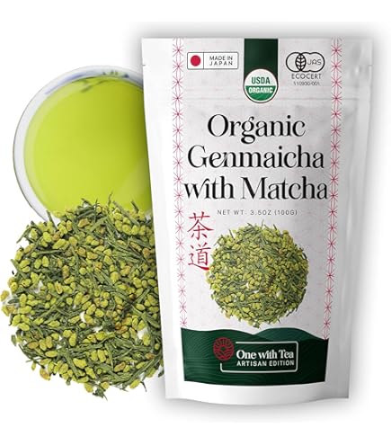 Amazon.com : Yamamotoyama Organic Genmaicha Loose Leaf Green Tea