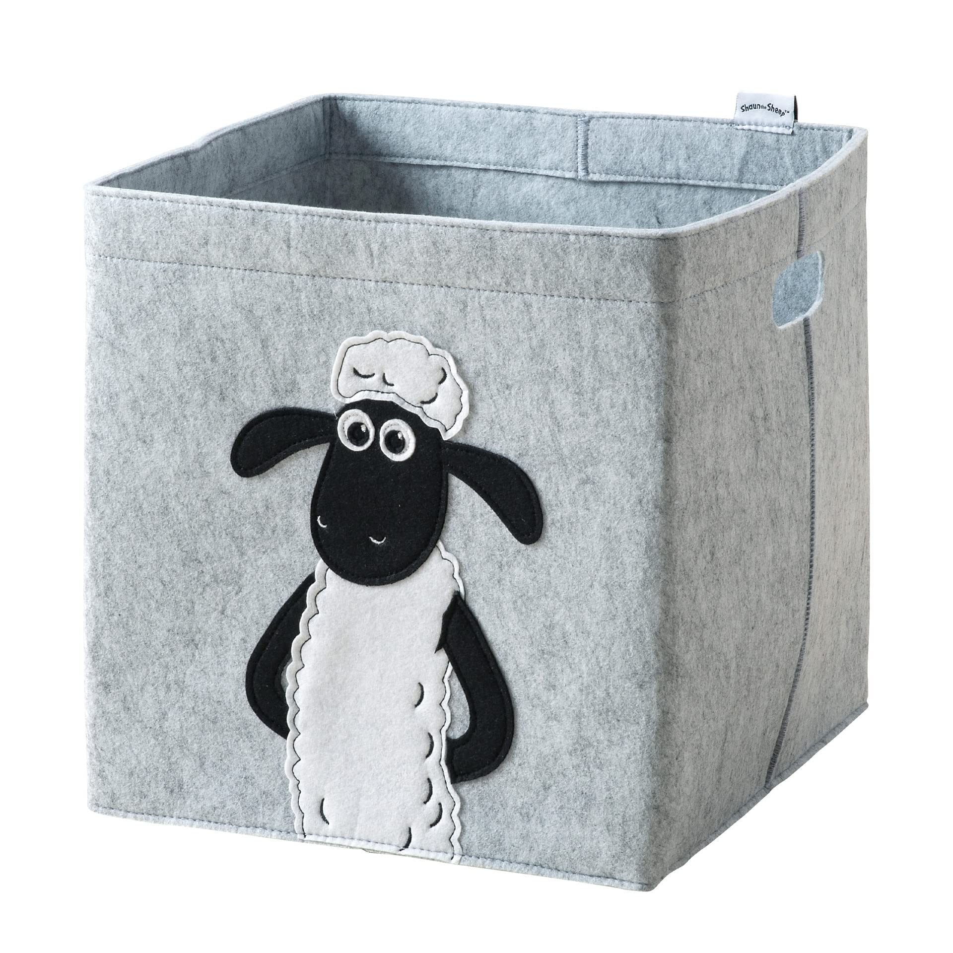 LIFENEY Meets Shaun the Sheep Storage Box for Children - Felt Box with Iconic Sheep Motif to Store Toys - 30x30x30cm Suitable For Classic Cube Shelves