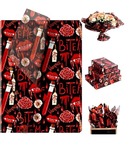 JarThenaAMCS Halloween Wrapping Paper Sheets - No Roll - View #6