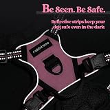 rabbitgoo Dog Harness Small No Pull Adjustable Reflective Pink XS view 8