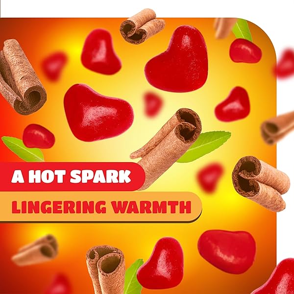 CINNAMON HEARTS – 2 POUND BULK PACK – RED HARD CANDY WITH SPICY FLAVOR – HEART SHAPED CINNAMON CANDY FOR DESSERT DECORATION, BUFFETS AND EVERYDAY SNACKING