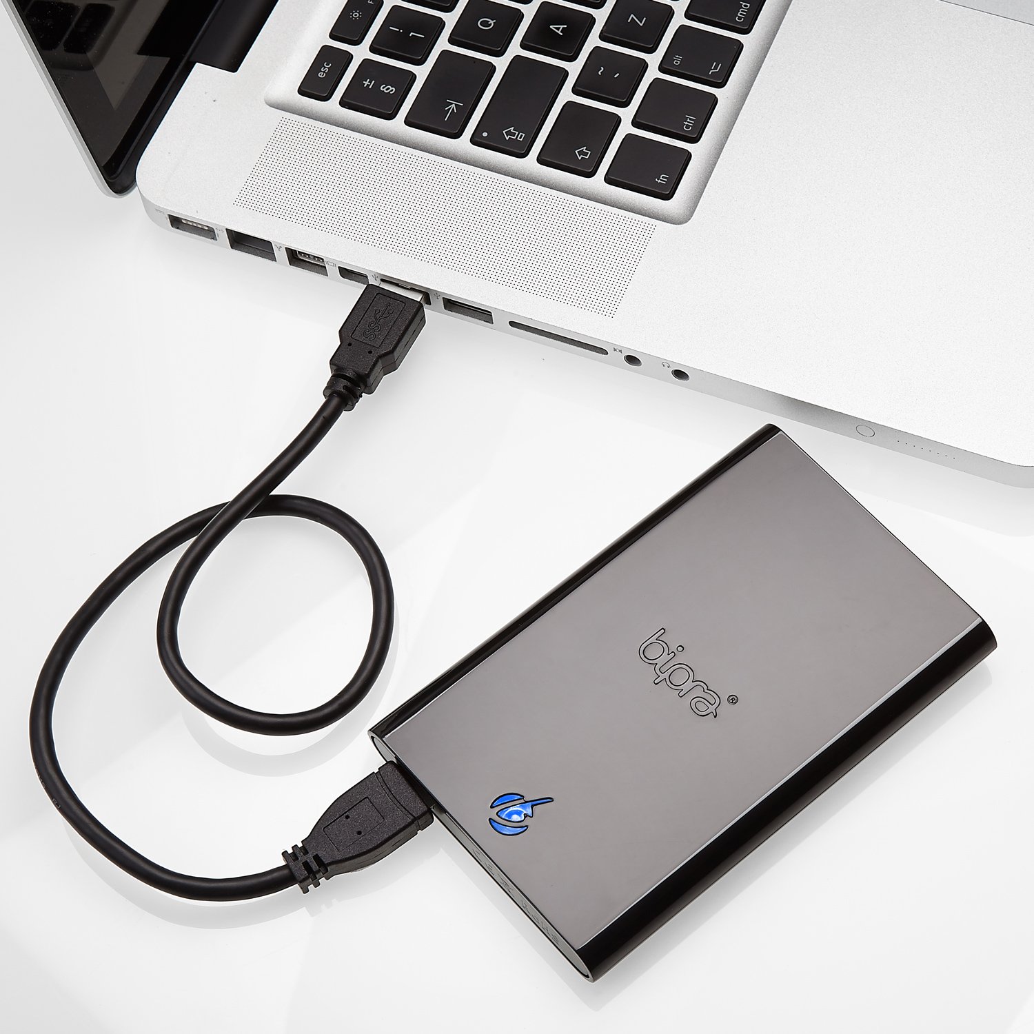 Bipra 320GB 2.5インチUSB 2.0 NTFSポータブル外付けハードドライブ - ブルー Bipra 320GB 2.5 inch USB 2.0 NTFS Portable External Hard Drive