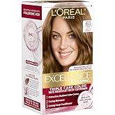 L'Oreal Paris Excellence Cr&egrave;me Hair Color, 6G Light Golden Brown | Permanent Hair Dye, Triple Care with Hyaluronic Acid for 100% Gray Coverage, Nourished Hair &amp; Long-Lasting Color