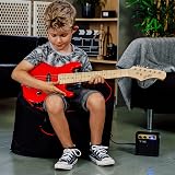 3rd Avenue 1/4 Size Kids Electric Guitar Pack - Red, 6 Months Lessons view 5