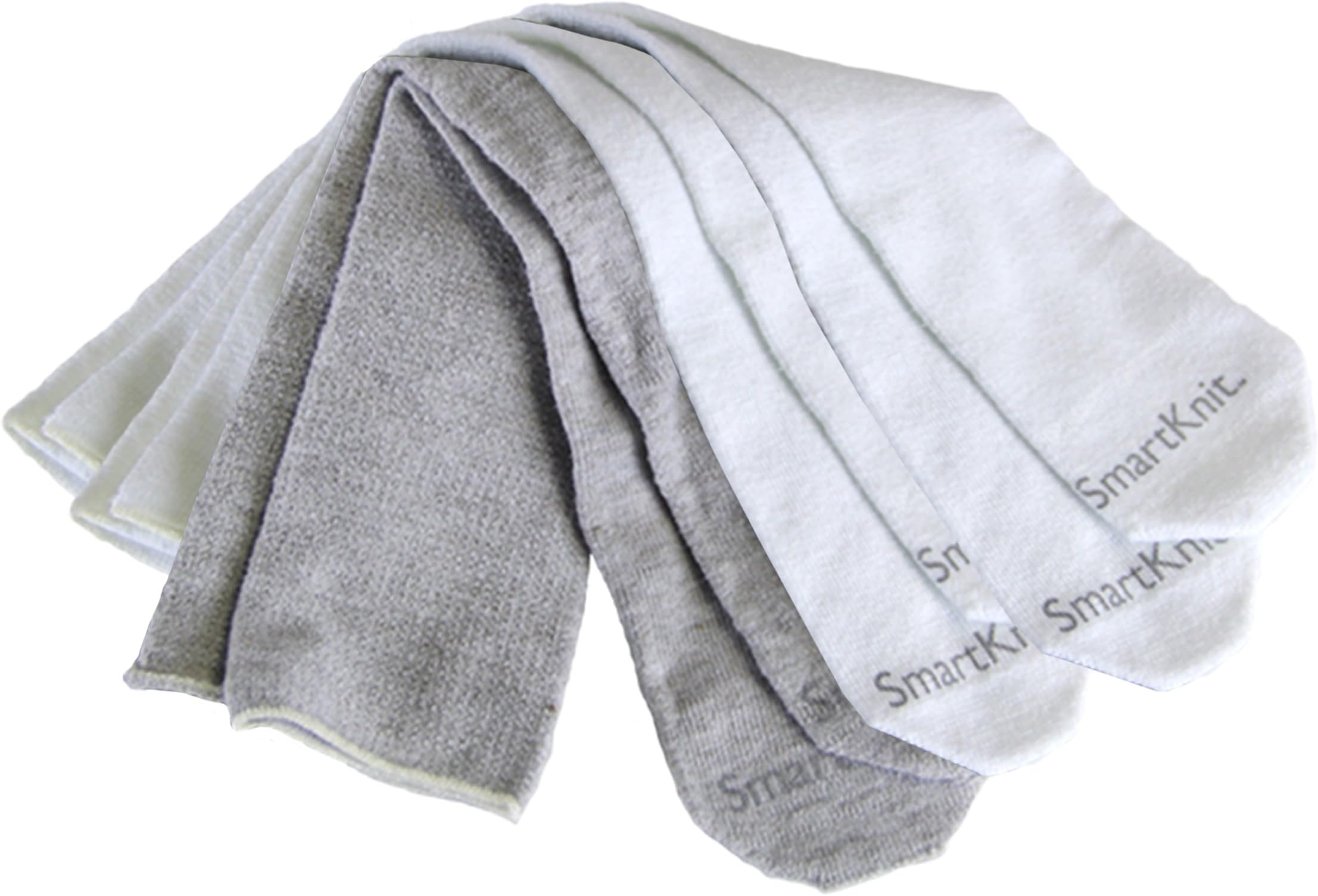 SmartKnit Seamless Child AFO Socks - 3 Pack - Child X-Long - White/White/Gray