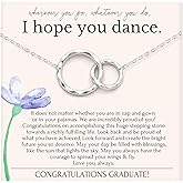 HOPE LOVE SHINE Necklace – College or High School Graduation Jewelry for Her, Best Friend Gift