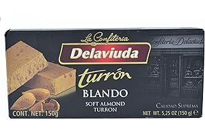 Delaviuda Soft Almond Turron (Turron Blando) 5.25 Oz (150g)