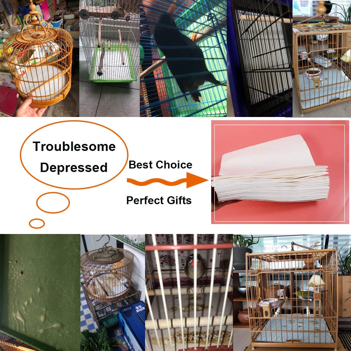 extra large bird cage liners